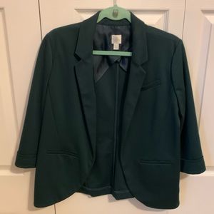LC Lauren Conrad 3/4 Sleeve Open Front Blazer